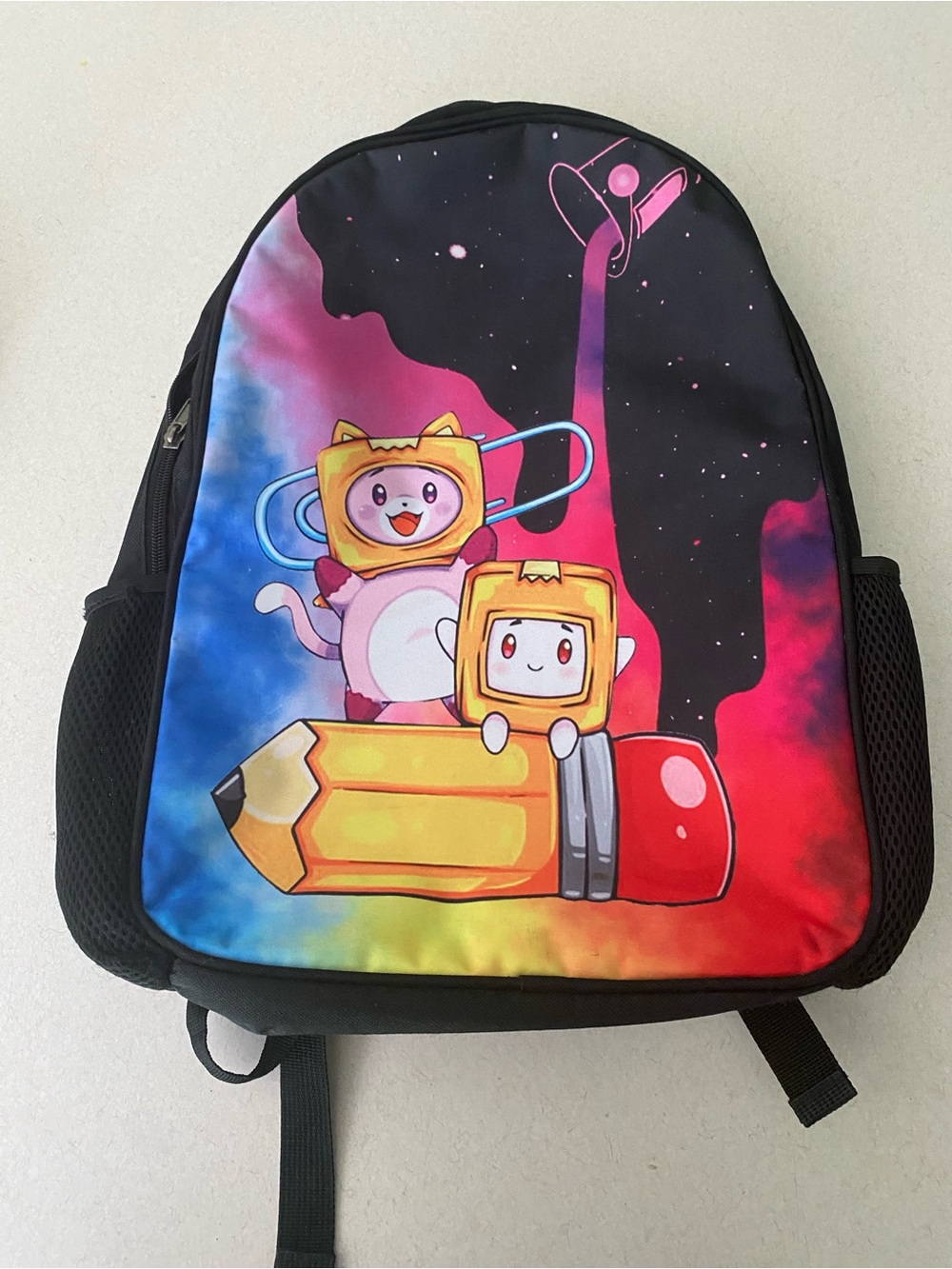 Lankybox backpack galaxy foxy boxy school bag